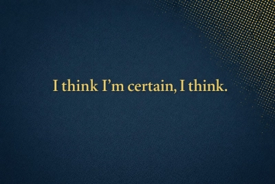I Think Im Certain I Think